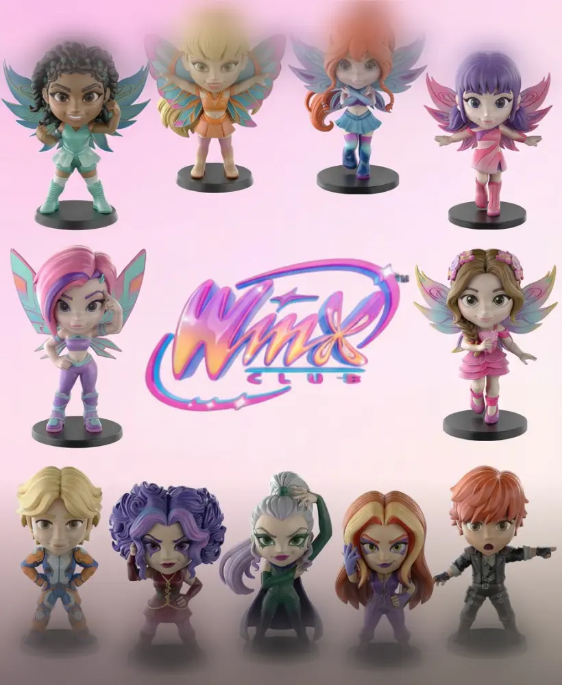 Winx Club STL Files - Bloom Stella Flora Musa - Fairy 3D Print Models 3d model
