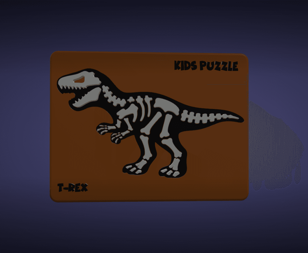 T-Rex Puzzle 3d model