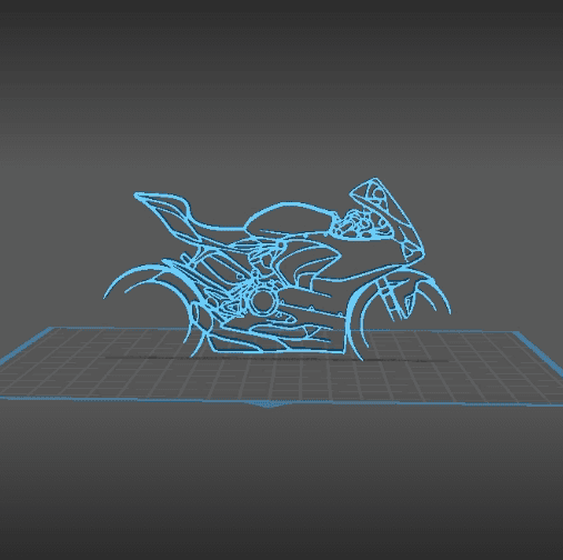Ducati - Panigale V2 Wall Art 3d model