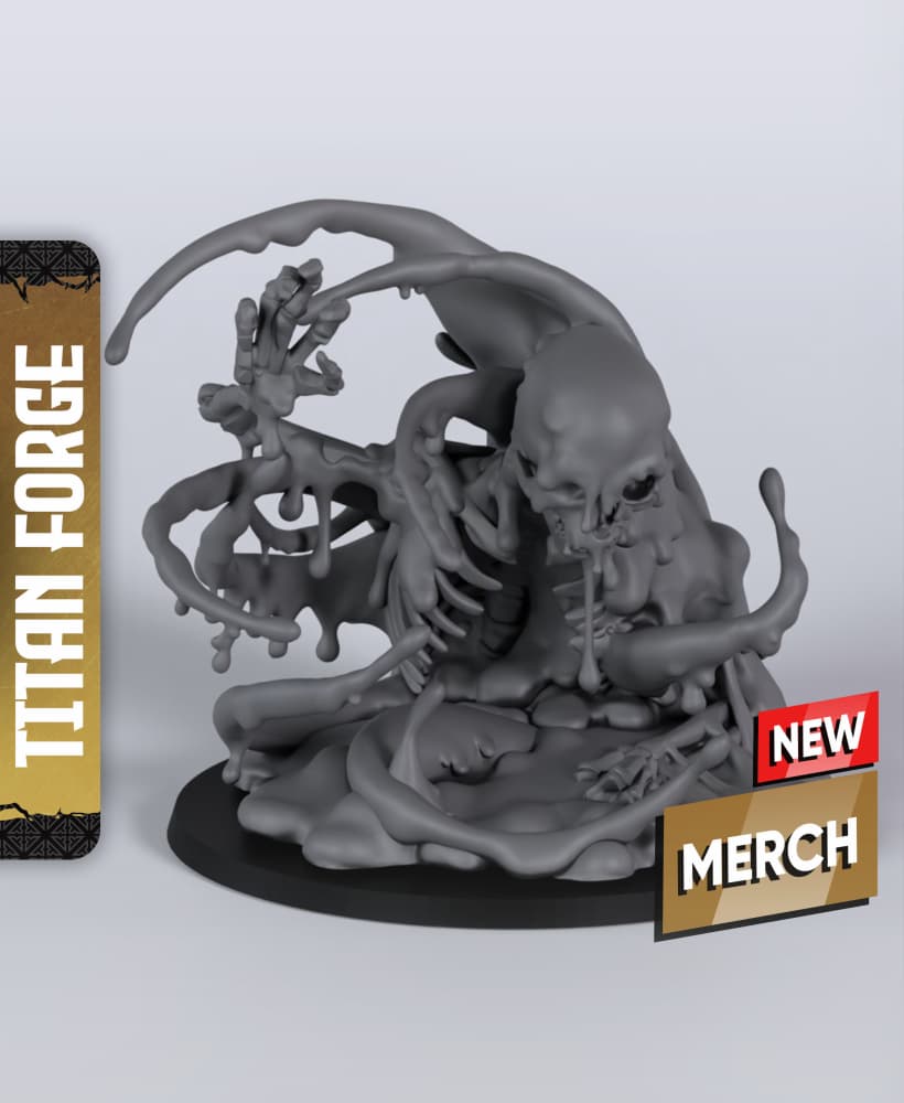 Anihilation Blob - With Free Dragon Warhammer - 5e DnD Inspired for RPG and Wargamers 3d model