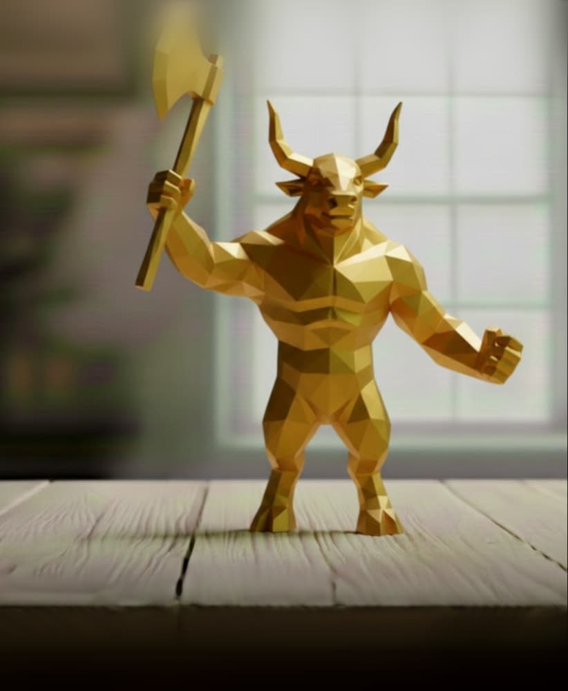 MINOTAUR lowpoly 3d model