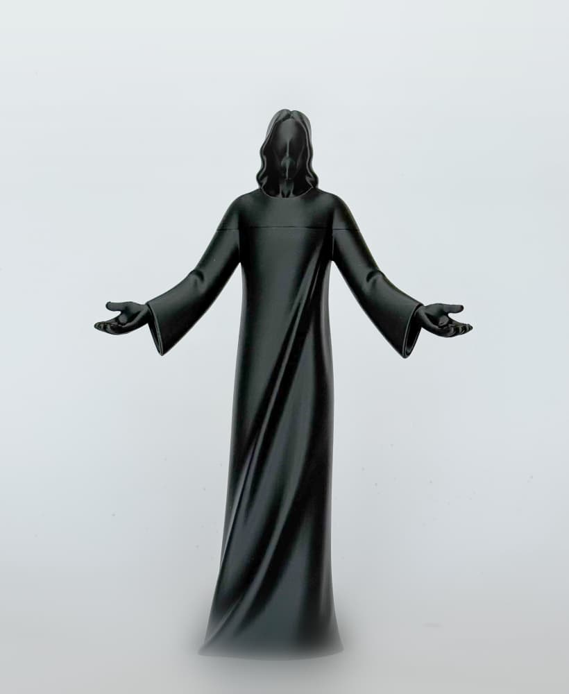 Minimal Jesus Christ Statue – Standing & Wall Hangable 3d model