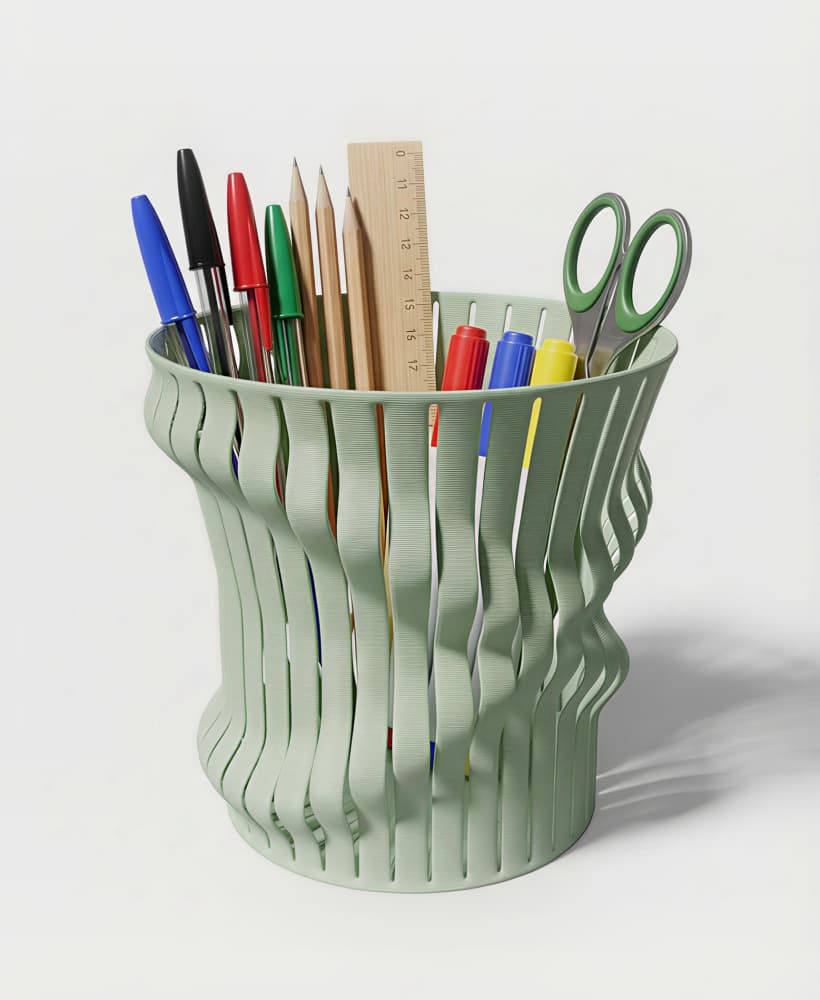 Stripes Office Organizer V3 3d model