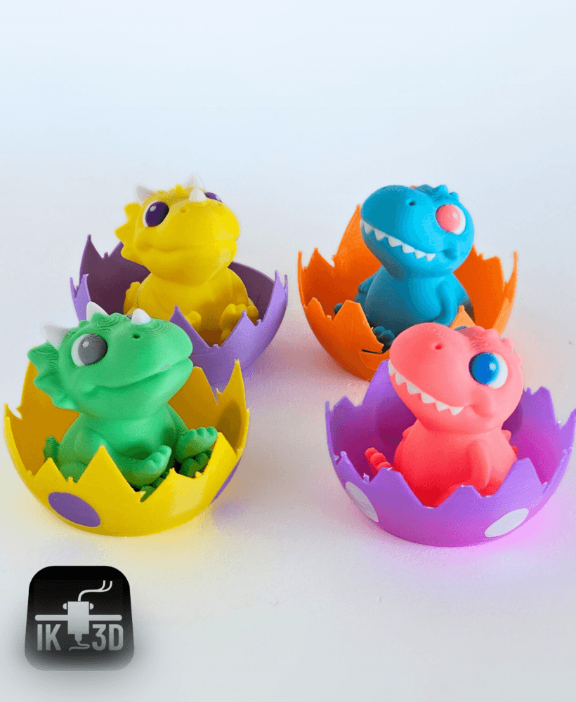 Breakable Surpirse Eggs - Dinosaur Wave 1 / No Supports / 3MF 3d model