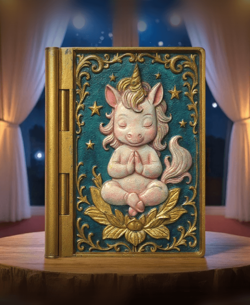 Baby Unicorn - Book Box 3d model