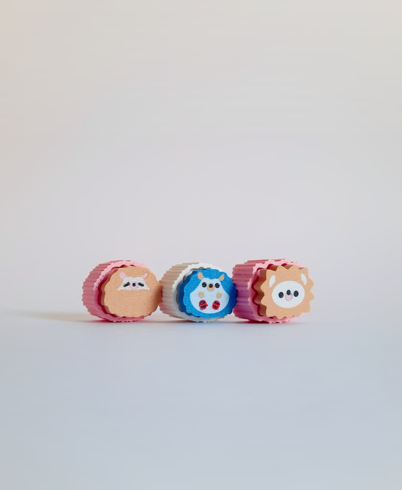 Cute Clicker Hedgehog Collection | No AMS | Print-in-place | Support-free 3d model