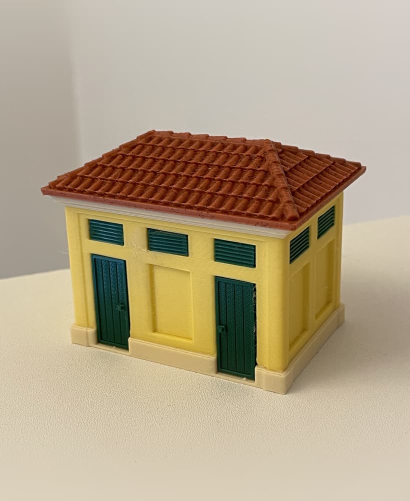 HO Scale - Gabinetti Building 3d model