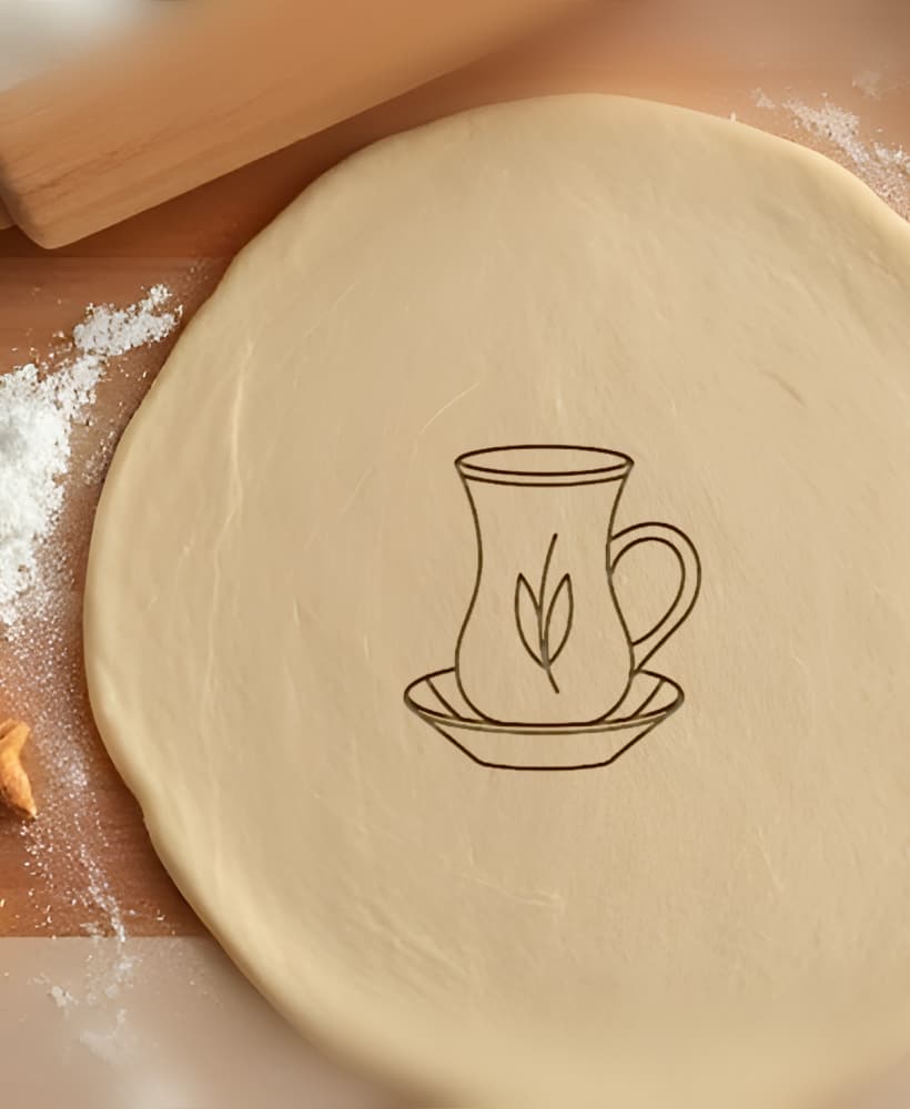Tea Cookie Cutter, Biscuit Cutter 3d model