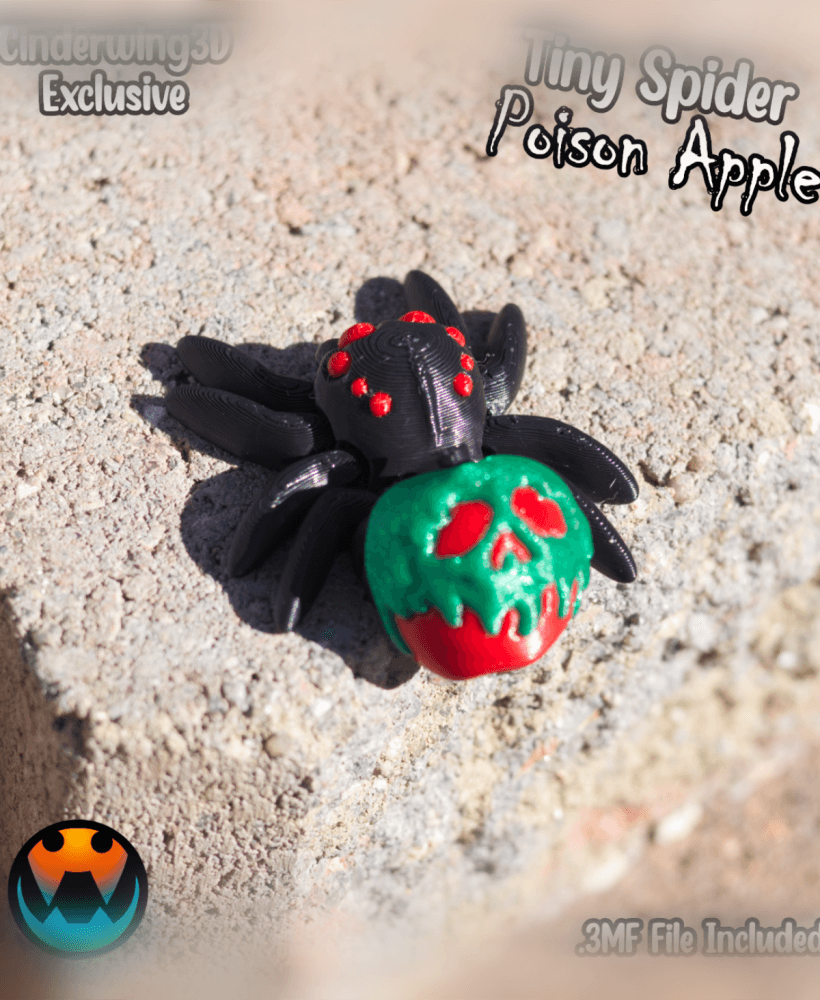 Tiny Spider - Poison Apple 3d model