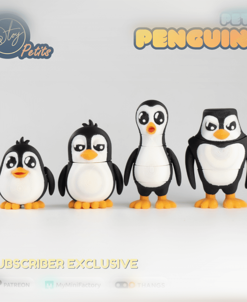 Petit Penguins 3d model