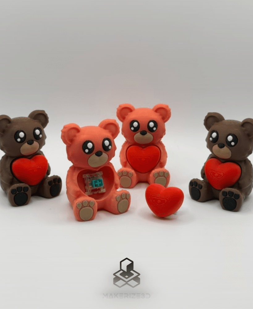Valentine Teddy Bear Clicker 3d model