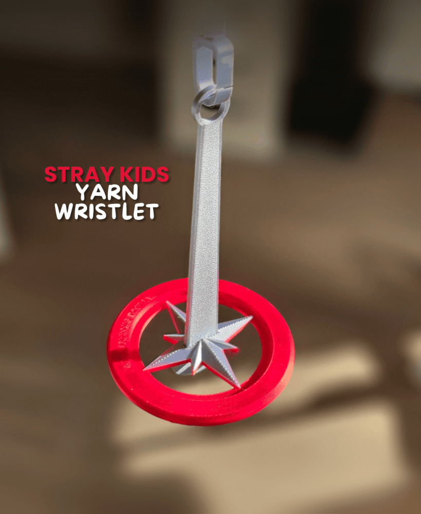 Stray Kids Portable Wrist Yarn Wool Holder Yarn Storage Crochet Yarn Holder with wrist strap 3d model