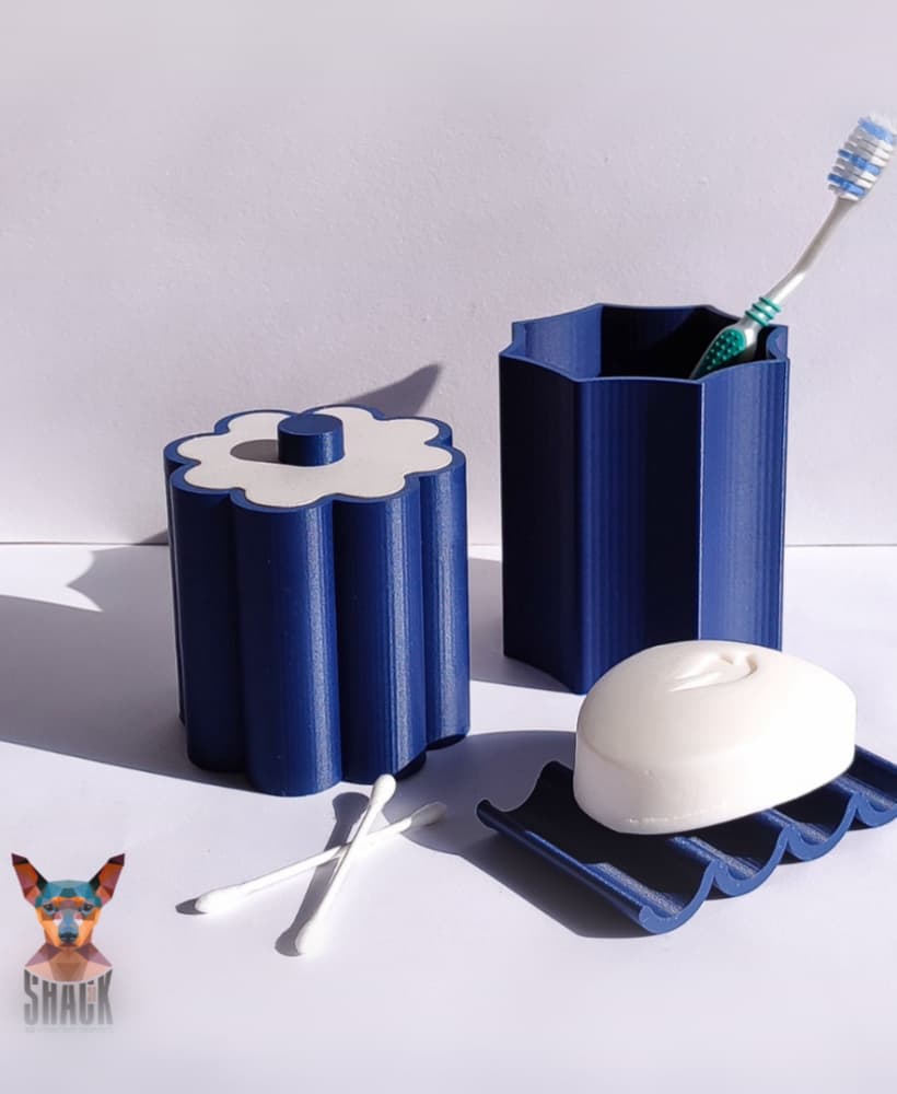 Elegant Bathroom Trio 3d model