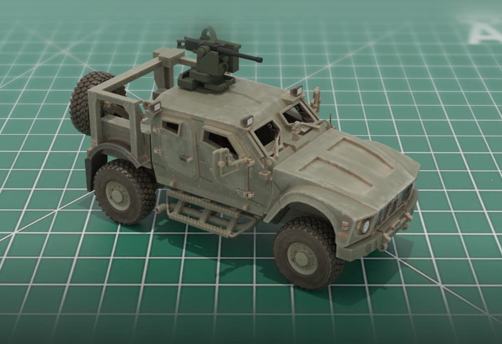 M1240 M-ATV 1:72 Scale STL Model 3d model