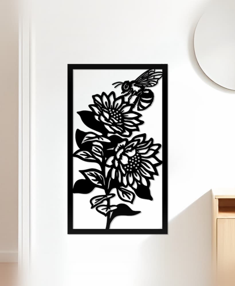 Flower Wall Art, Wall Decor, Home Decor 3d model
