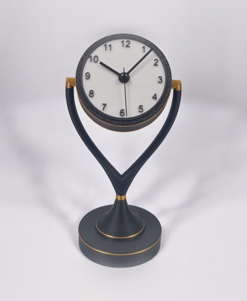 Elegant Desk Clock - contemporary Art Deco style 3d model