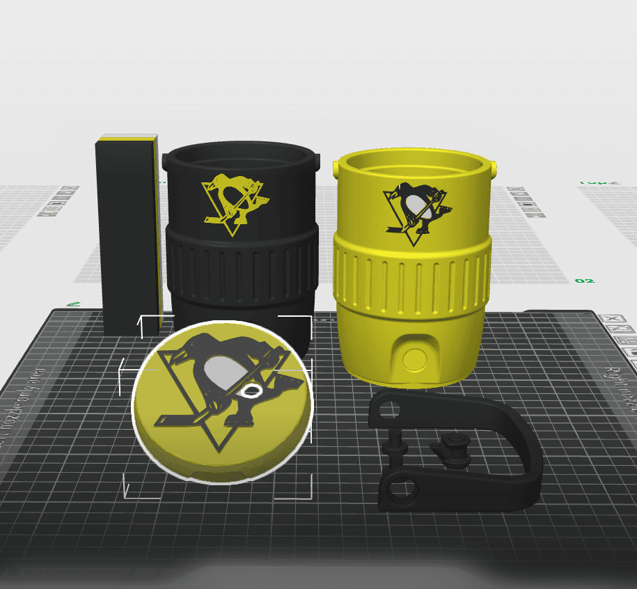 Penguins coller coozie.3mf 3d model