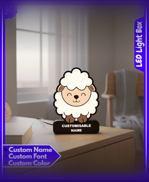 Cute Sheep - LED Strip compatible 3d model
