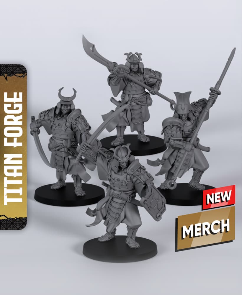 Thunder Warriors - With Free Dragon Warhammer - 5e DnD Inspired for RPG and Wargamers 3d model