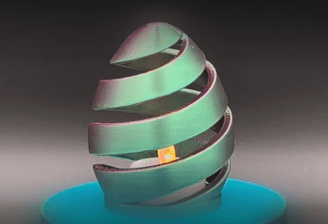Spiral Egg Lamp Lamp Kit 3d model