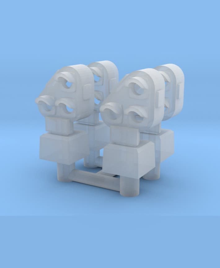 N scale NS gekanteld dwergsein (4 stuks) 3d model