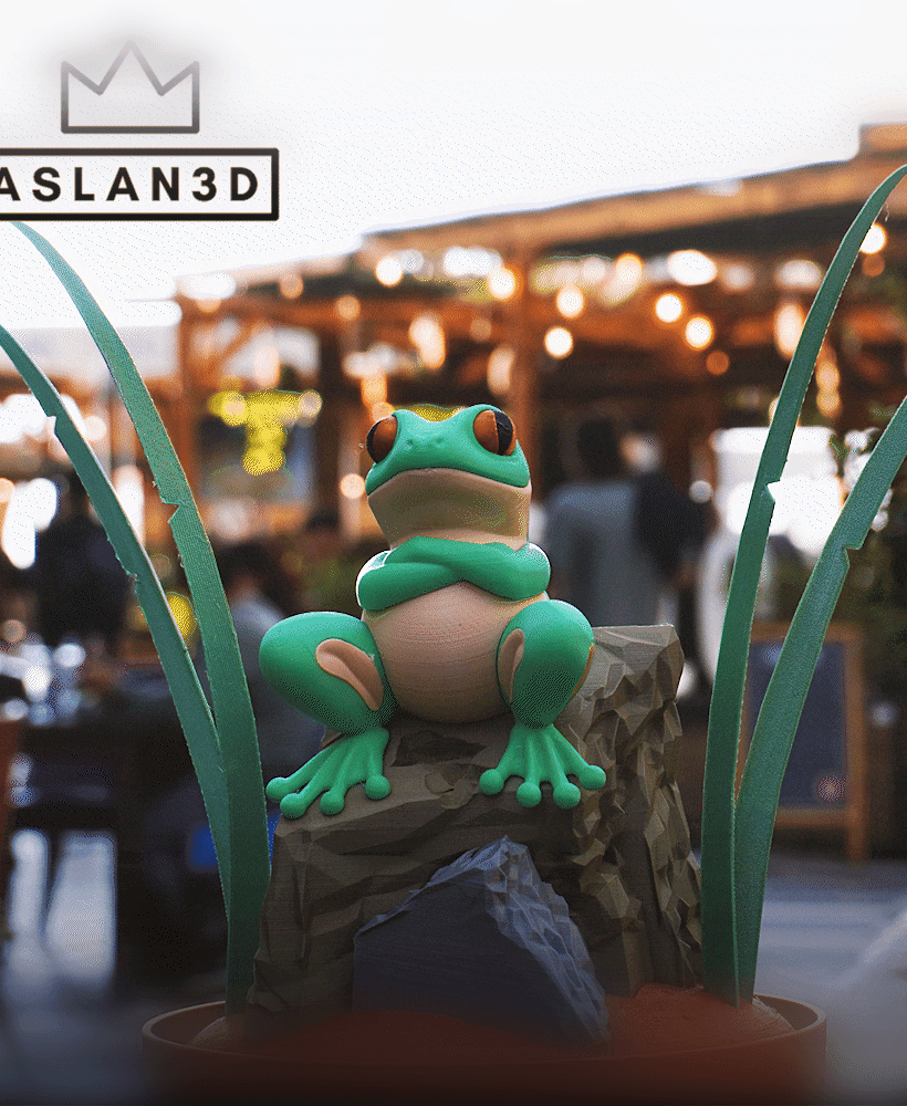 Chill Frog – Decorative 3d model