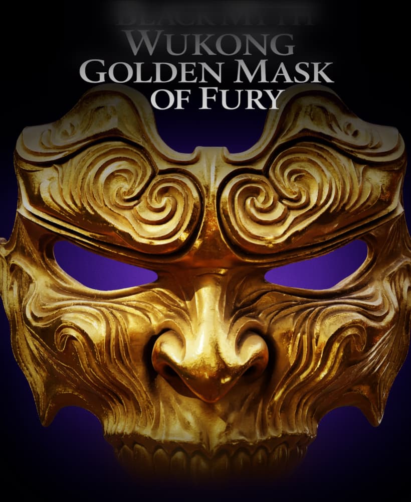 BLACK MYTH WUKONG GOLDEN MASK OF FURY life size cosplay - Fan Art 3d model
