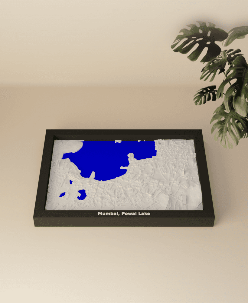 Mumbai, Powai Lake, India - 3D Miniature 3d model