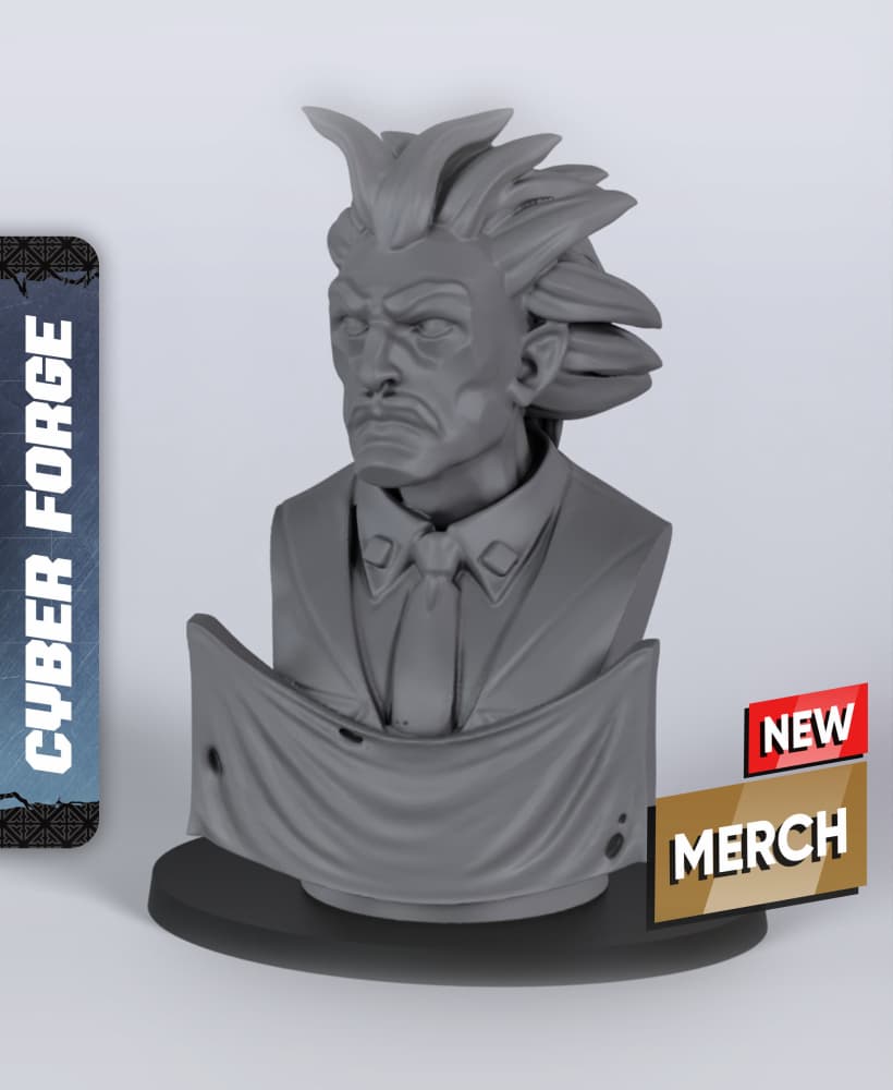 Ryan Statue - With Free Cyberpunk Warhammer - 40k Sci-Fi Gift Ideas for RPG and Wargamers 3d model