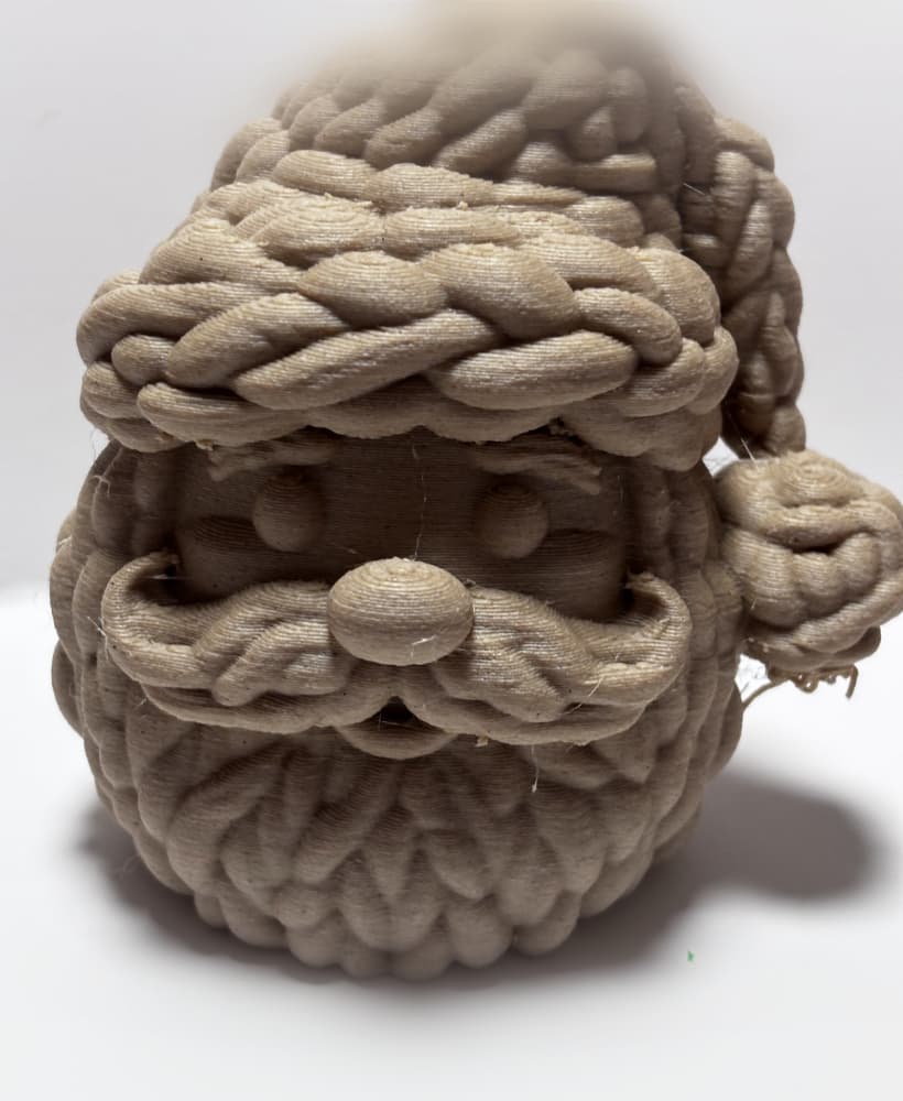 Christmas santa claus bust 3d model