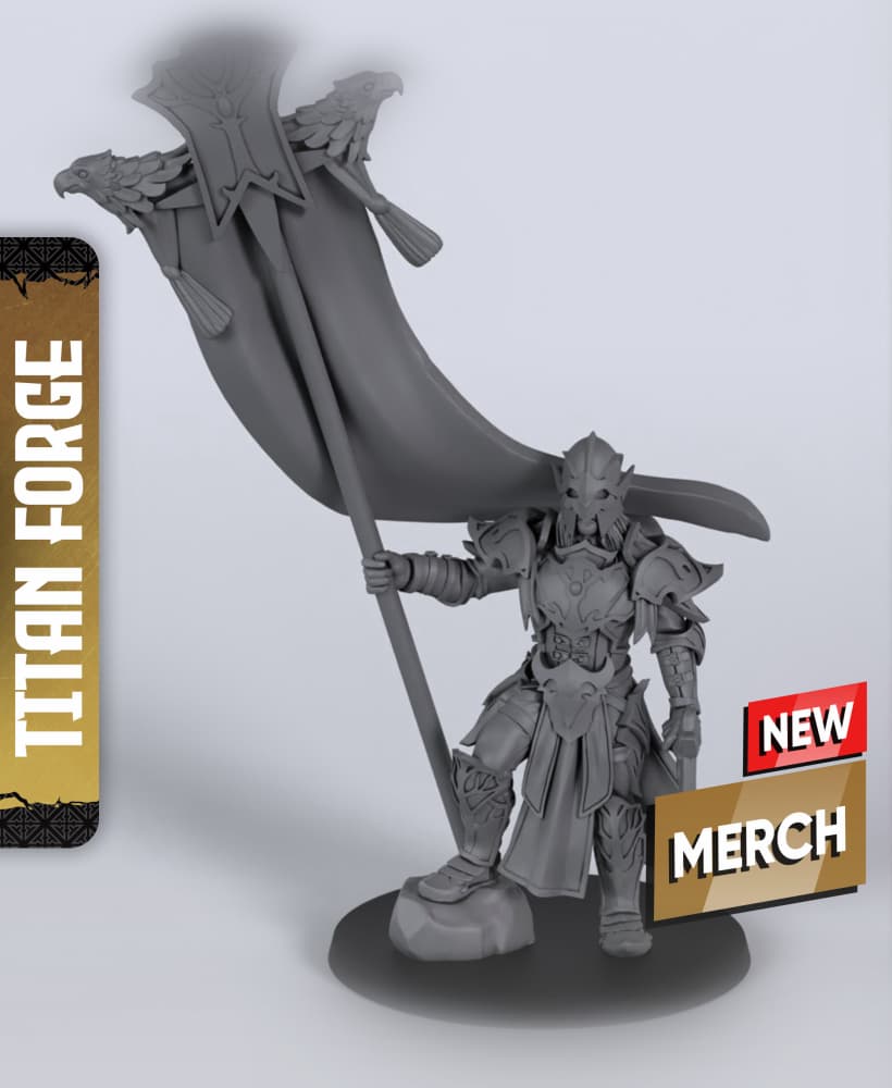 Exalted Leader - With Free Dragon Warhammer - 5e DnD Inspired for RPG and Wargamers 3d model