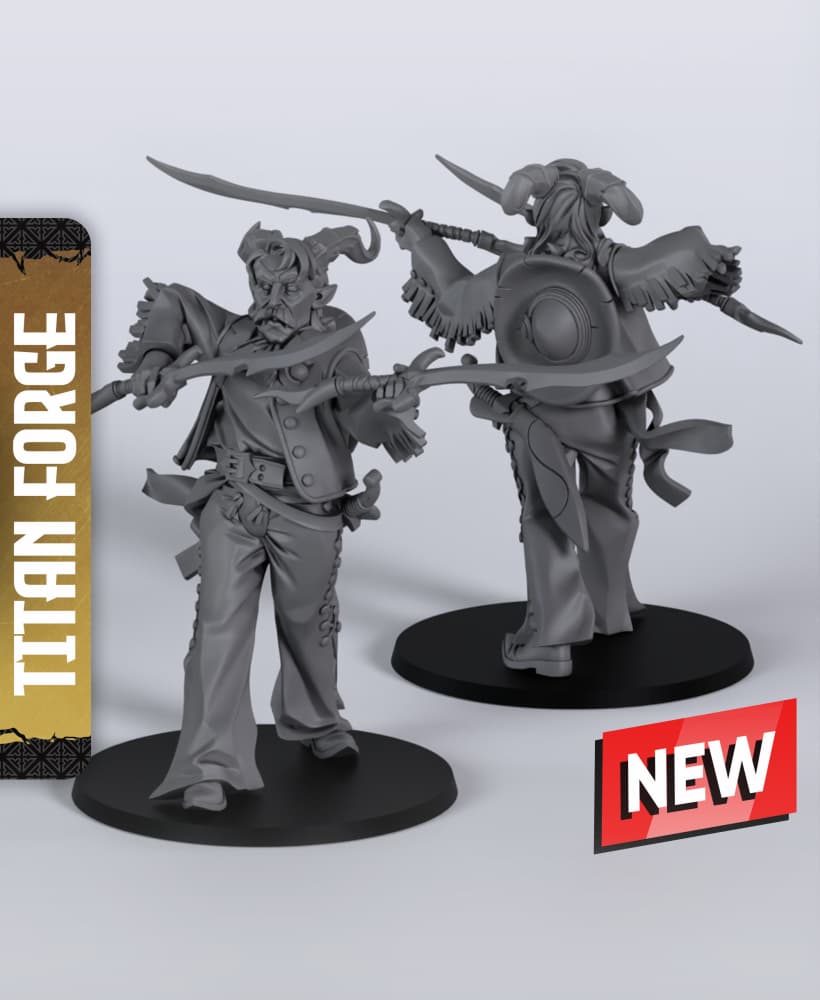 Tiefling Bard - With Free Dragon Warhammer - 5e DnD Inspired for RPG and Wargamers 3d model
