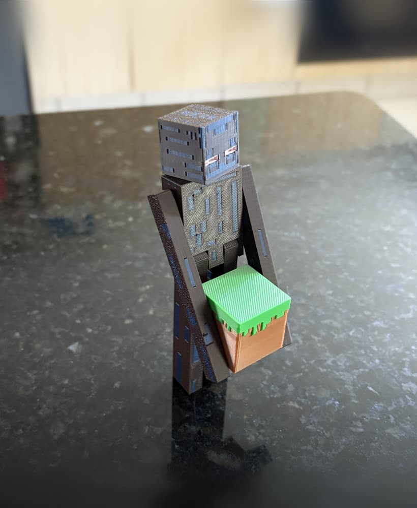 Enderman fully articulated 3d model