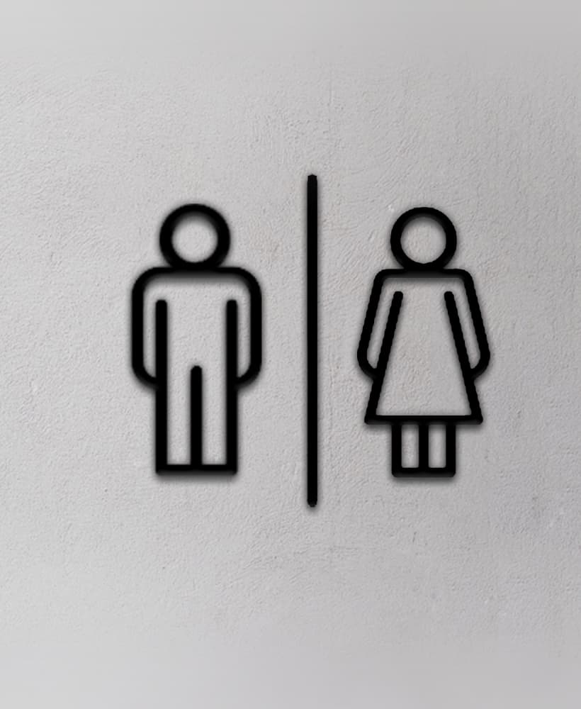 Toilet Sign 3d model