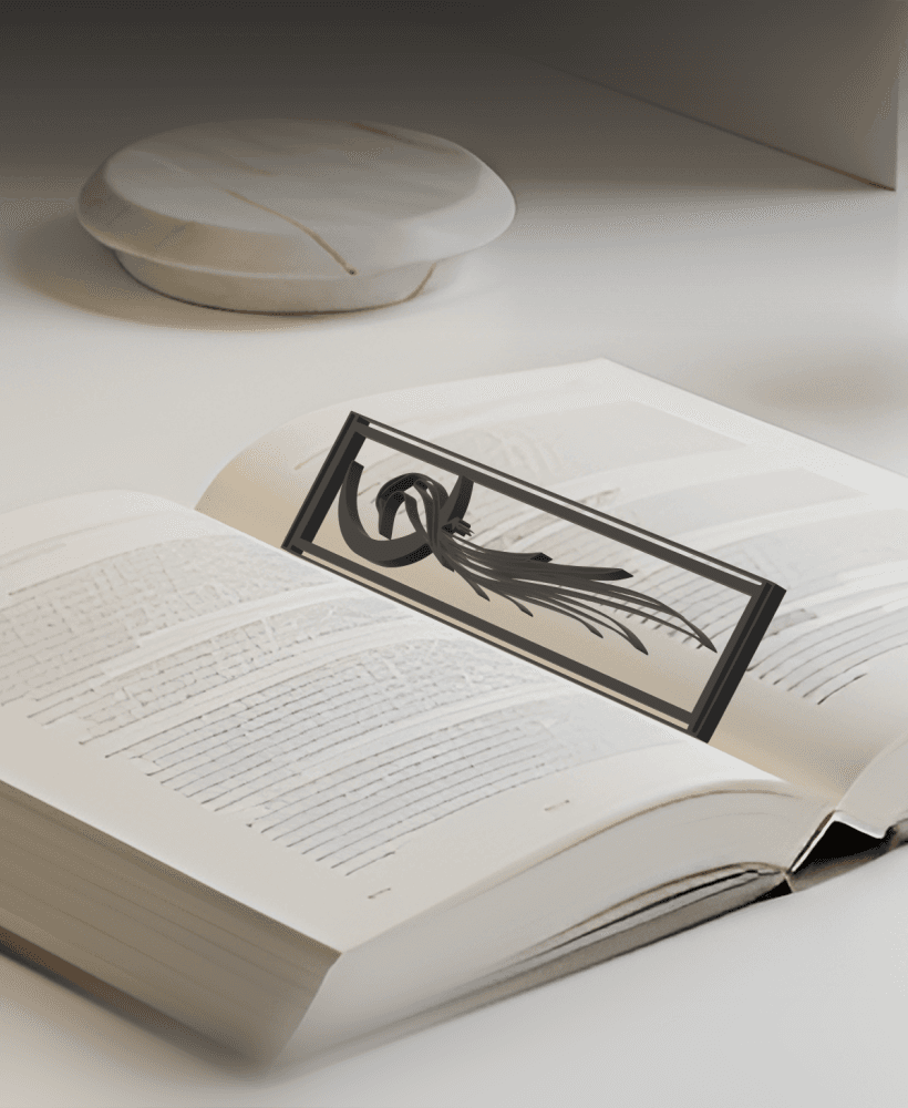 Moon And Bird Bookmark, Creativity Bookmark, Gift Idea 3d model