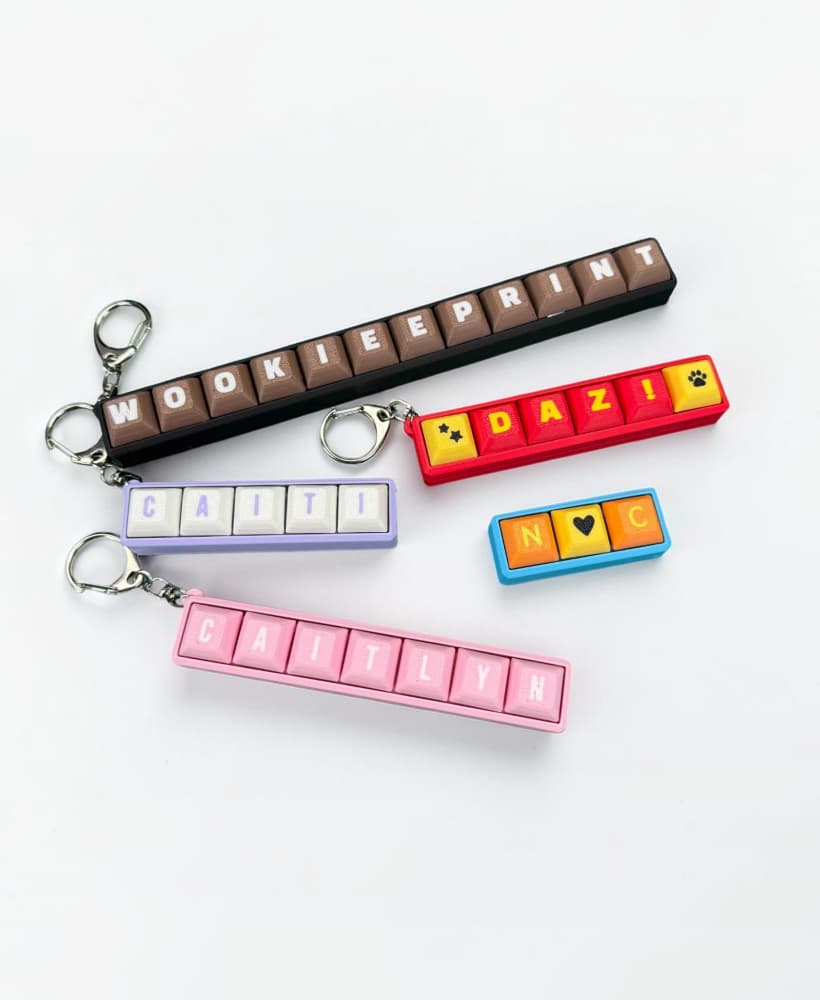 Wordee Personalised Keycap name Fidgets 3d model