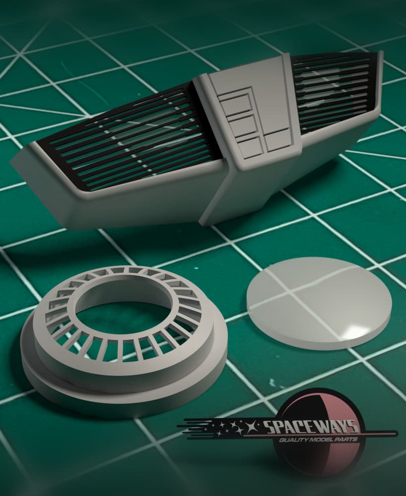 1/350 Refit Impulse Engine Replacement Set 3d model