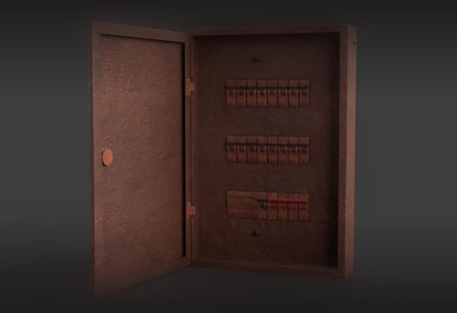 Rusted Powerbox 3d model