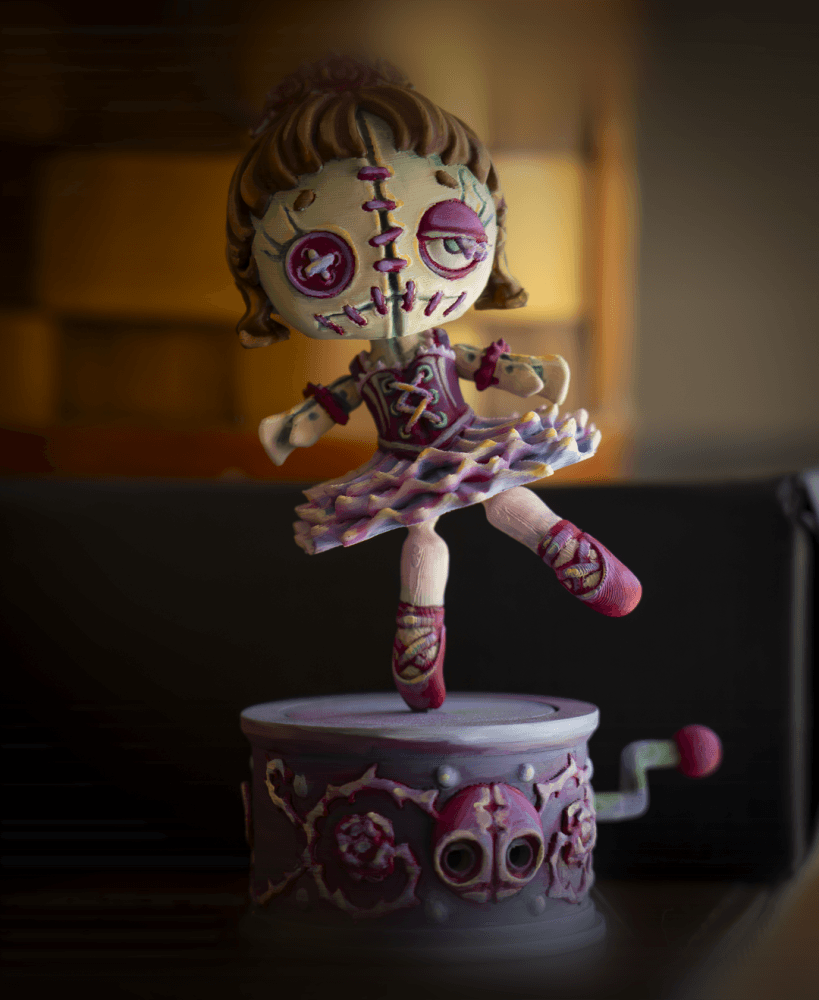 Articulated Creepy Doll Carillon- Bonus 3d model