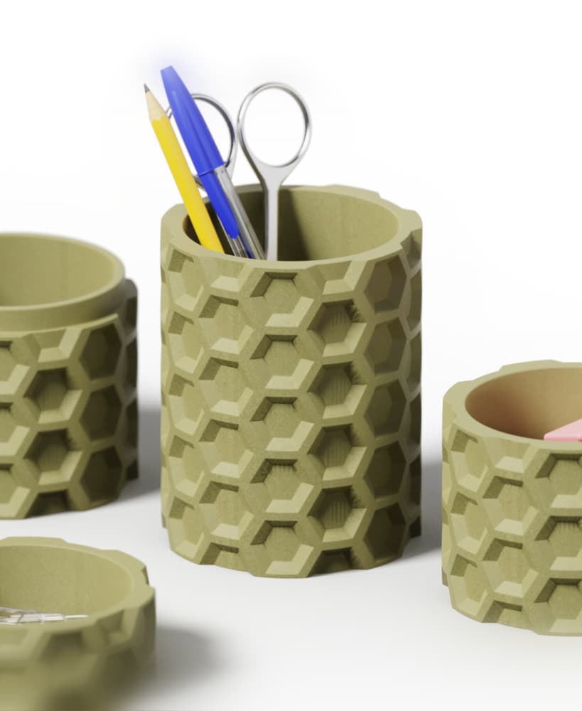 HEX Collection - Desk Organizer Set 3d model