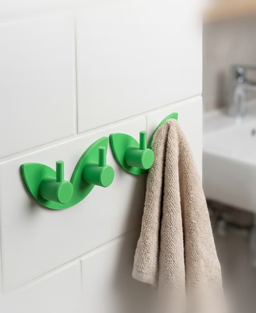Multi-Purpose Wall Hook – Bathroom, Kitchen & Door Back Hangers – 3D Printable STL Files 3d model
