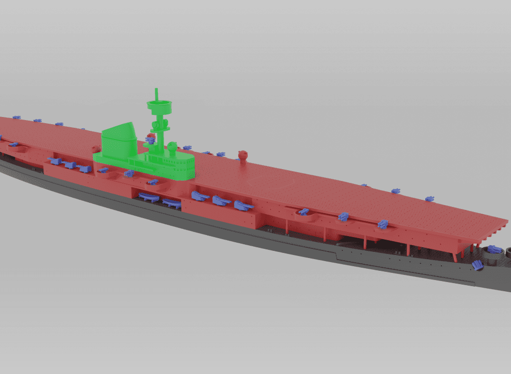 1/700 H-39 Class Carrier 3d model
