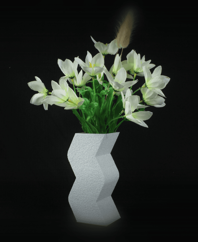 The Kris Vase STL 3D Print File, Home Decor Vase for Plants and Flowers 3d model