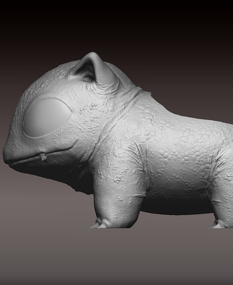 bulbizarre bulbasaur planter 3d model