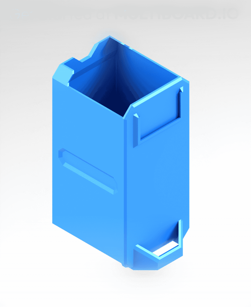 1x2x1 LU - Labelled - MultiBin Simple Drawer 3d model
