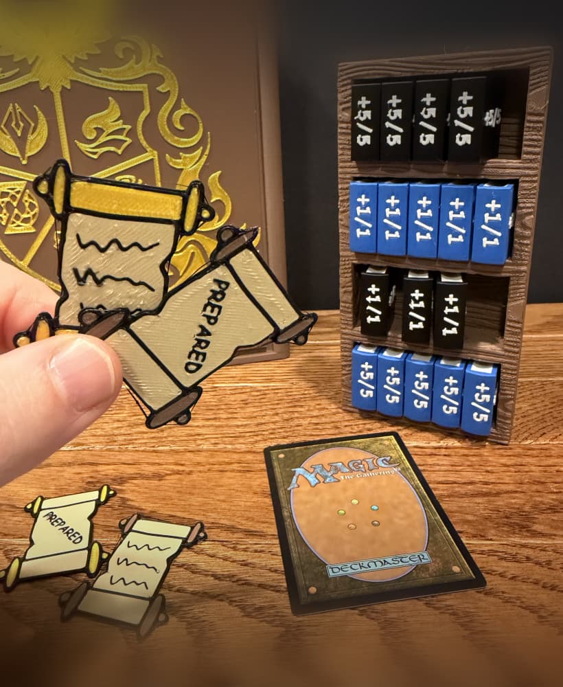 Book Counters and Prepared Token 3d model