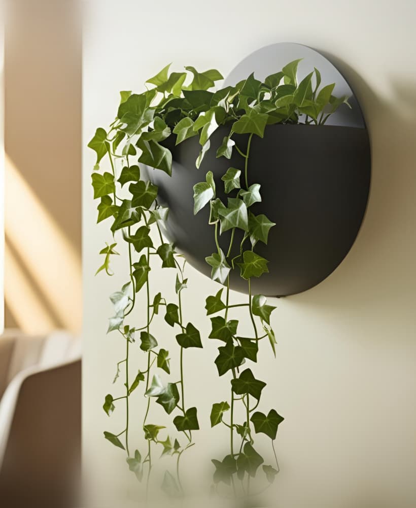Wall-mounted ball plant pot 3d model
