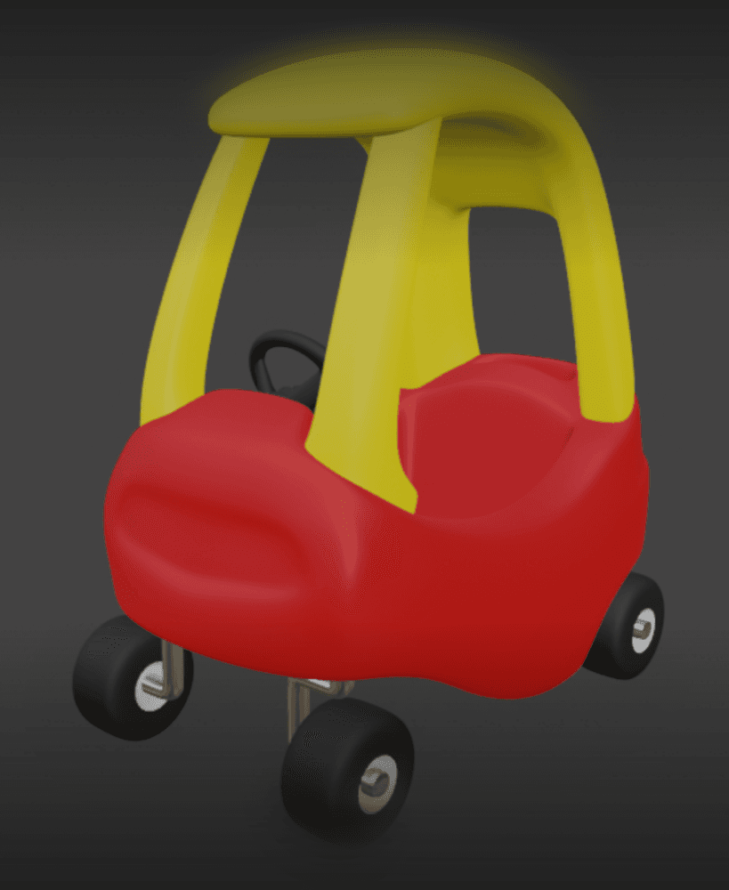 Little Tikes Cozy Coupe Kid Car 3d model