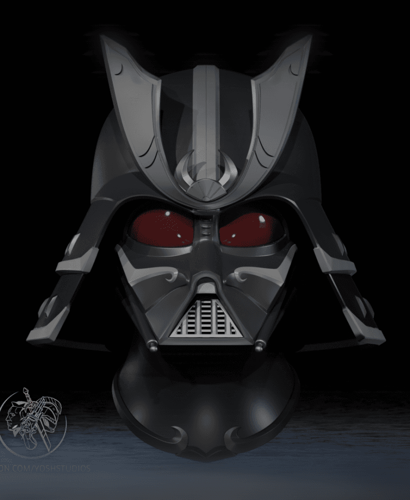 Samurai Darth Vader Helmet 3D Printer File STL 3d model