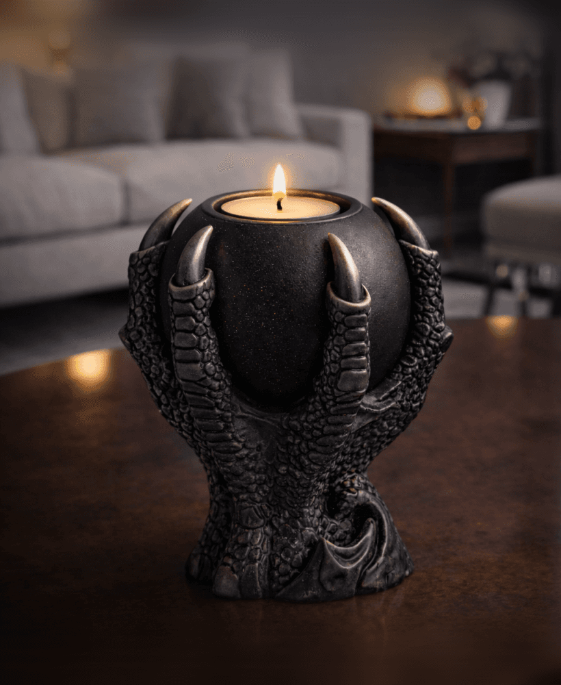 Dragon Claw Tealight Holder STL – Gothic Fantasy Candle Decor 3d model